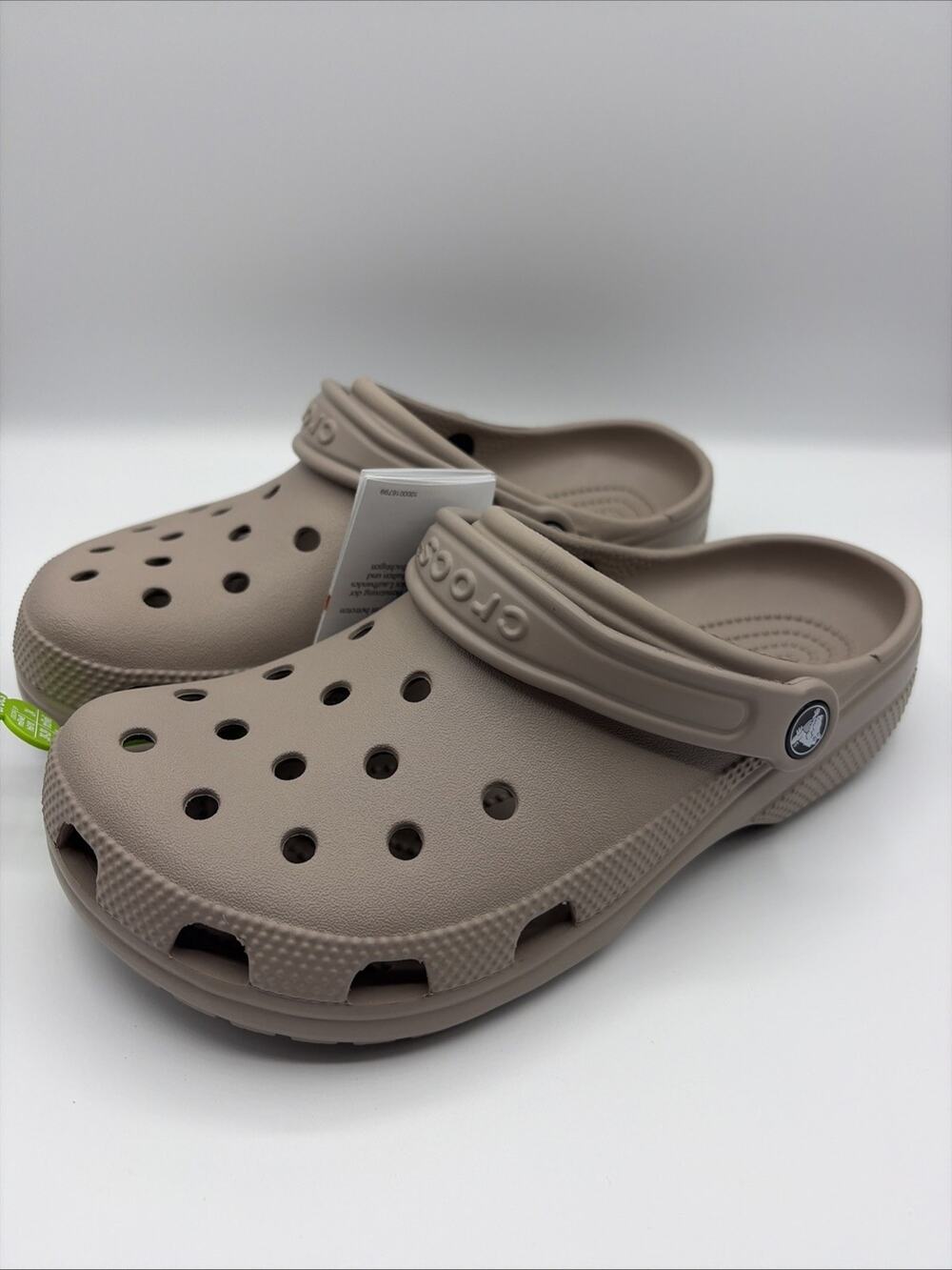 Crocs Classic EVA Taupe Clogs 10001-214 Beige Light Brown M6 W8 NWT